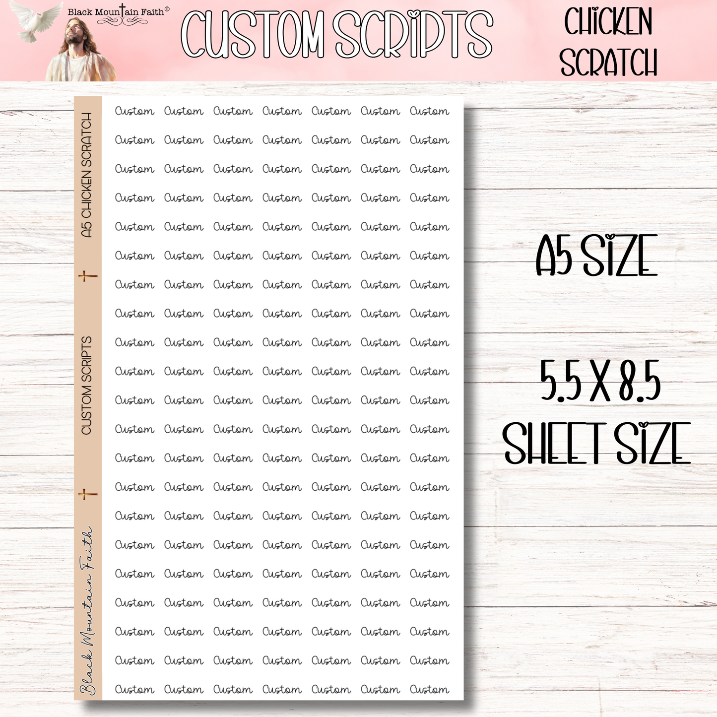 CHICKEN SCRATCH FONT Custom Scripts