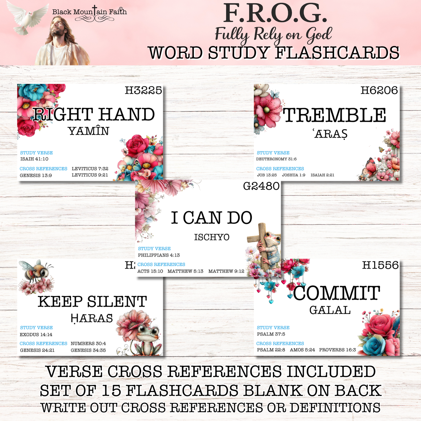 F.R.O.G. Fully Rely on God Word Study Flashcards