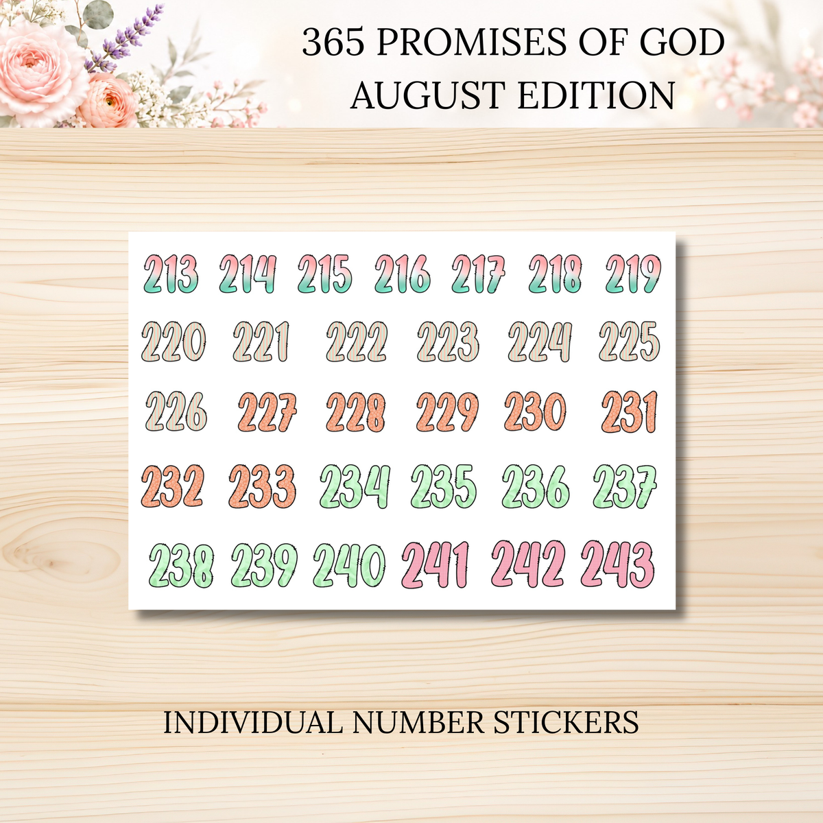 365 Promises of God AUGUST STAND ALONE KIT