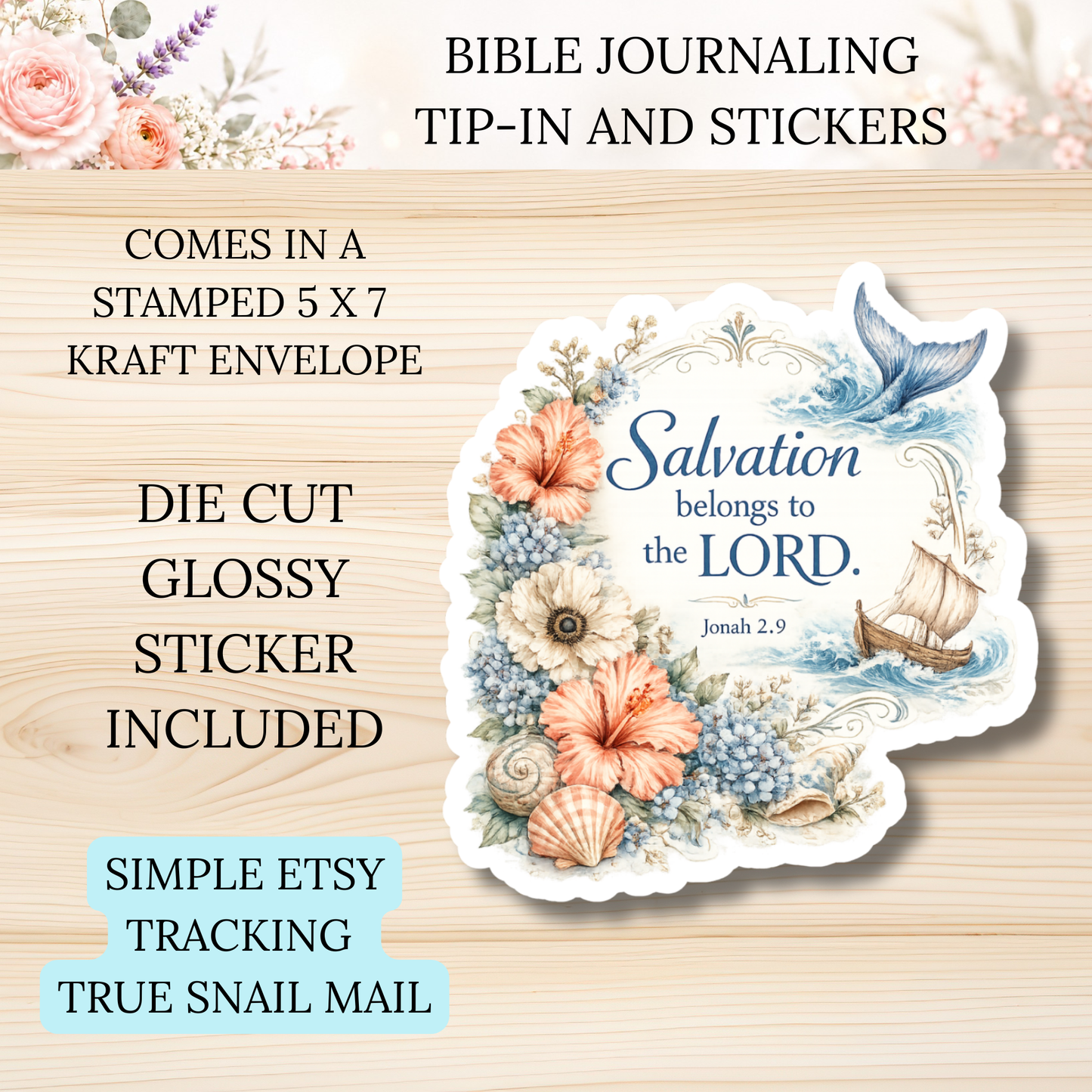 JONAH | Loaded Bible Mini Kit | Tip-In, Stickers & Die Cut Glossy Sticker