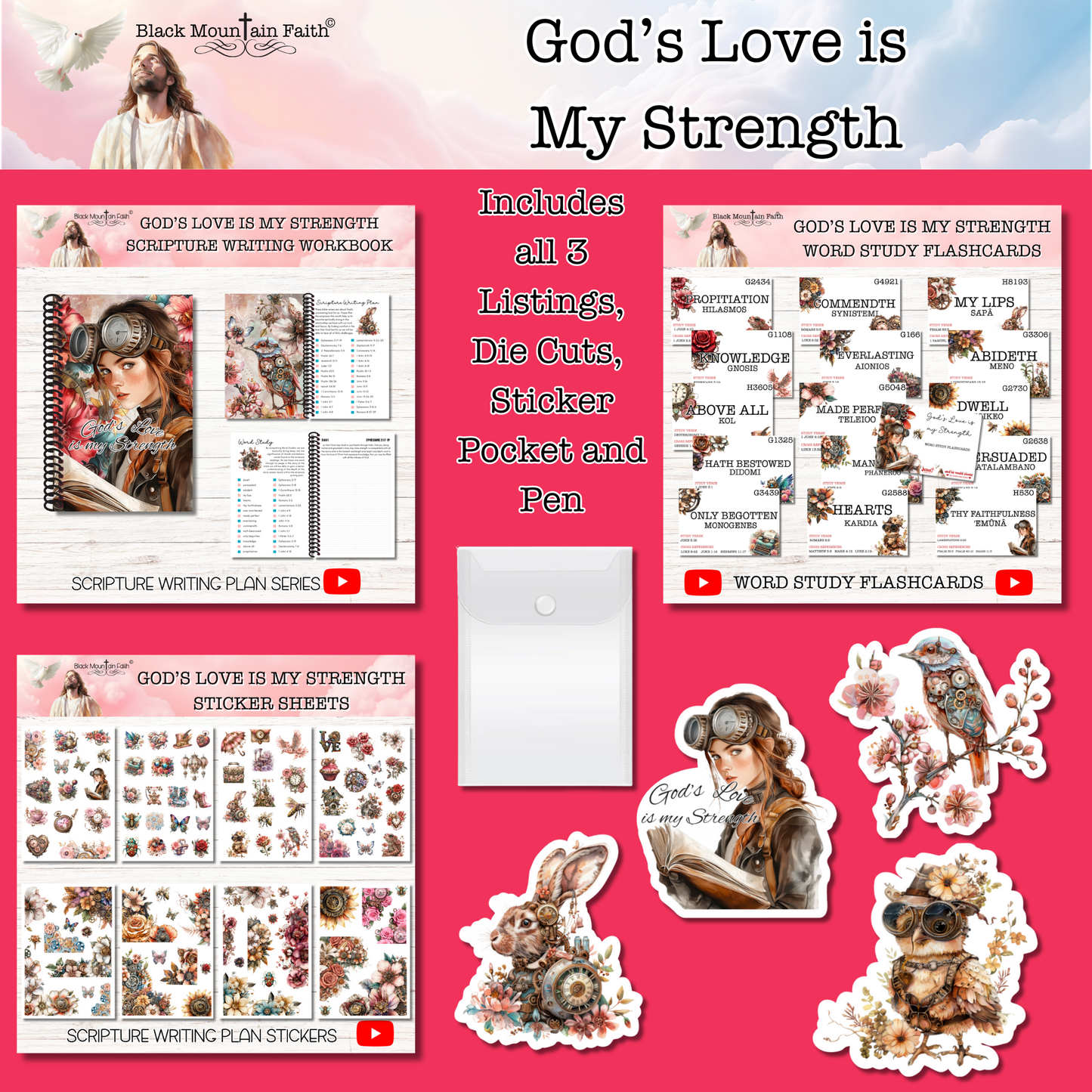 God's Love is My Strength Deluxe Collection PAST Scripture Writing Collections