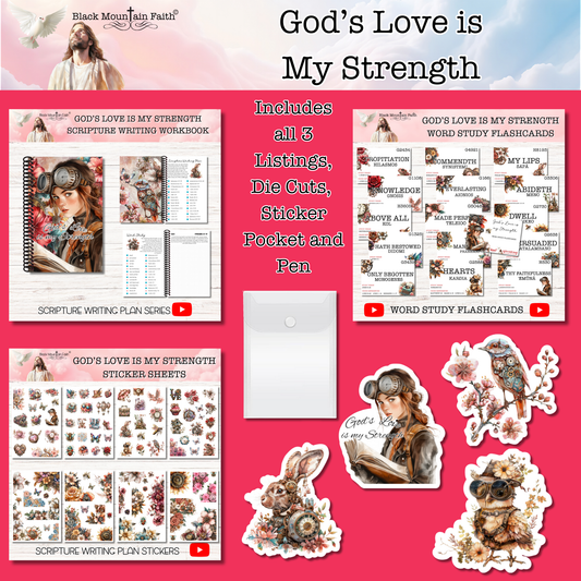 God's Love is My Strength Deluxe Collection PAST Scripture Writing Collections