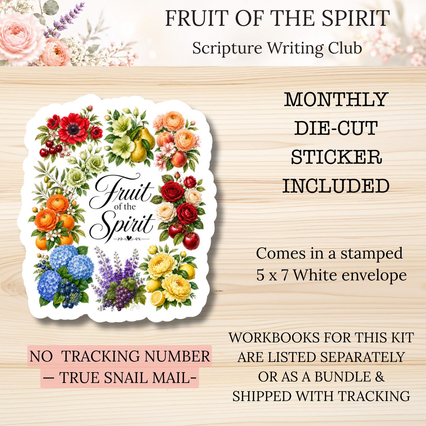 Fruit of the Spirit Scripture Writing Club | Scriptures for Spiritual Fruits