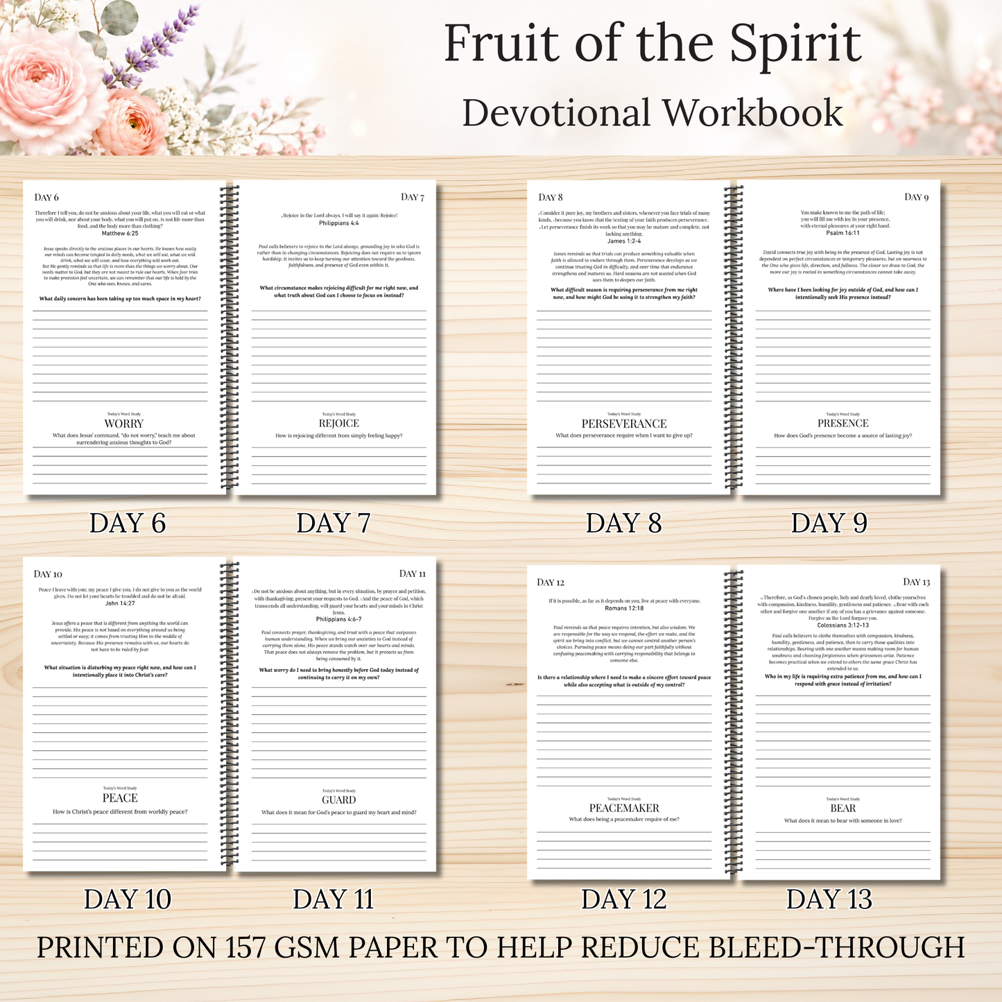 Fruit of the Spirit Scripture Writing & Devotional Bundle | Scriptures for Spiritual Fruits