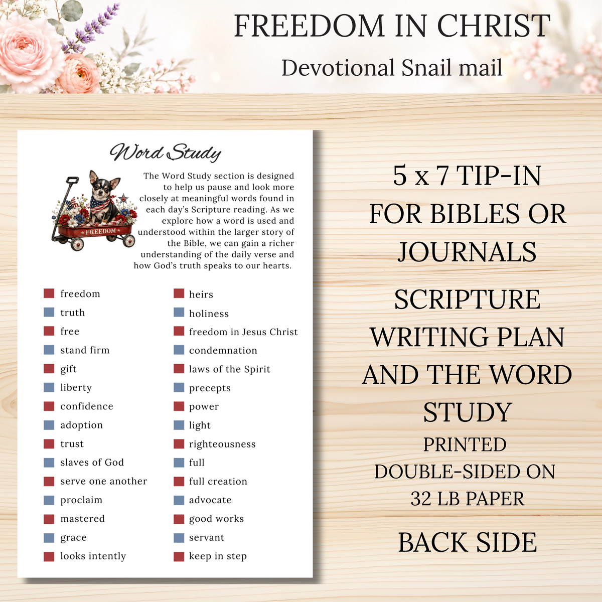 Freedom in Christ Scripture Writing & Devotional Bundle | Scriptures for Free Living