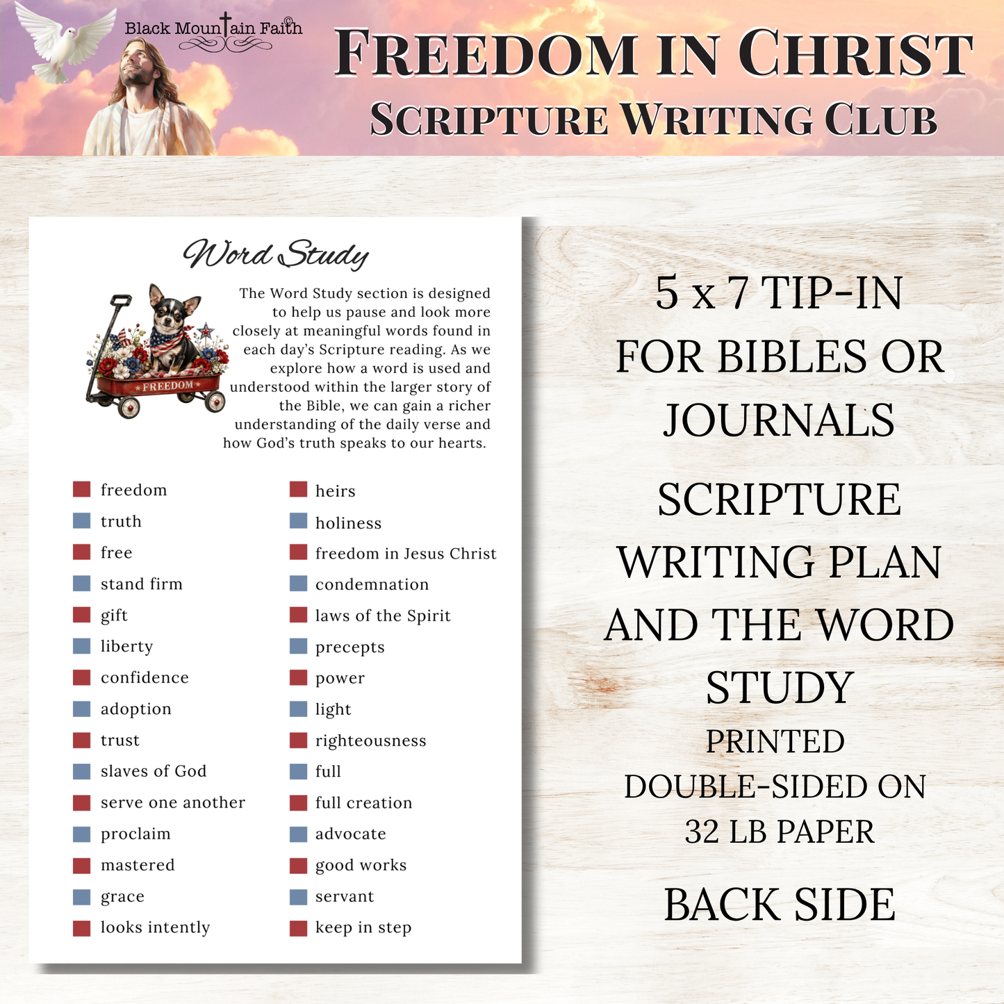 Freedom in Christ Scripture Writing Club | Scriptures for Free Living