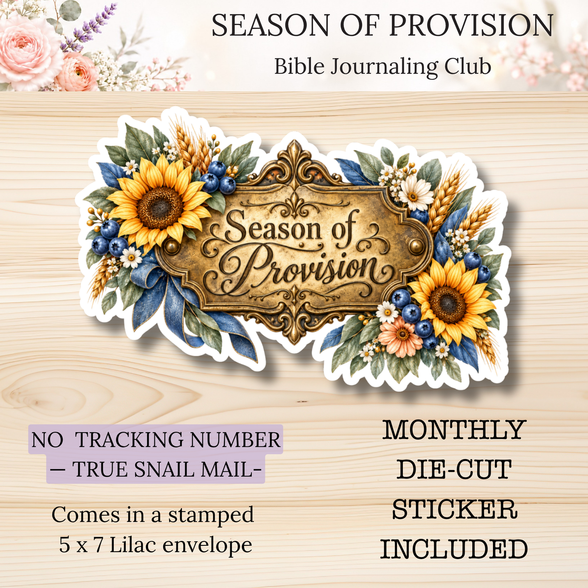 Season of Provision || Bible Journaling Club