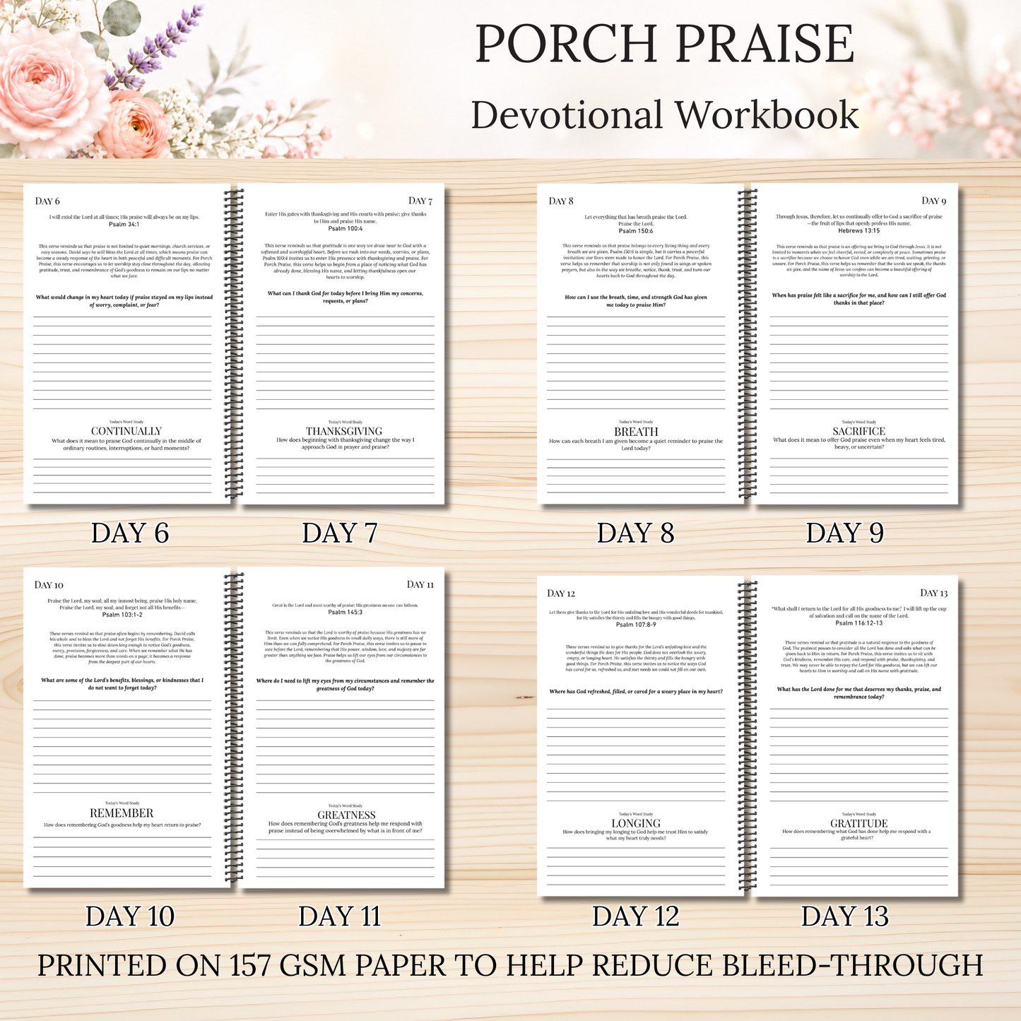 Porch Praise Scripture Writing & Devotional Bundle | Scriptures for Everyday Living