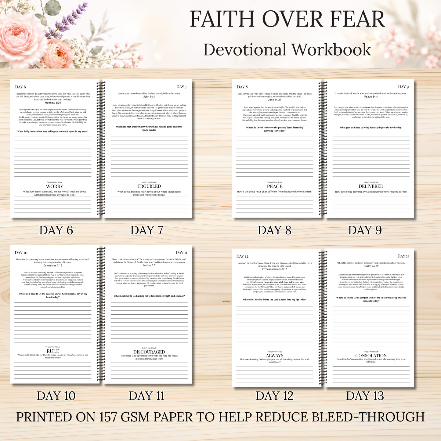Faith Over Fear Scripture Writing & Devotional Bundle | Scriptures for Anxiety