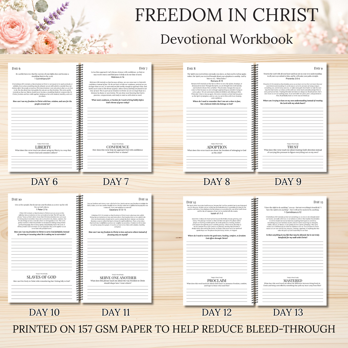 Freedom in Christ Scripture Writing & Devotional Bundle | Scriptures for Free Living