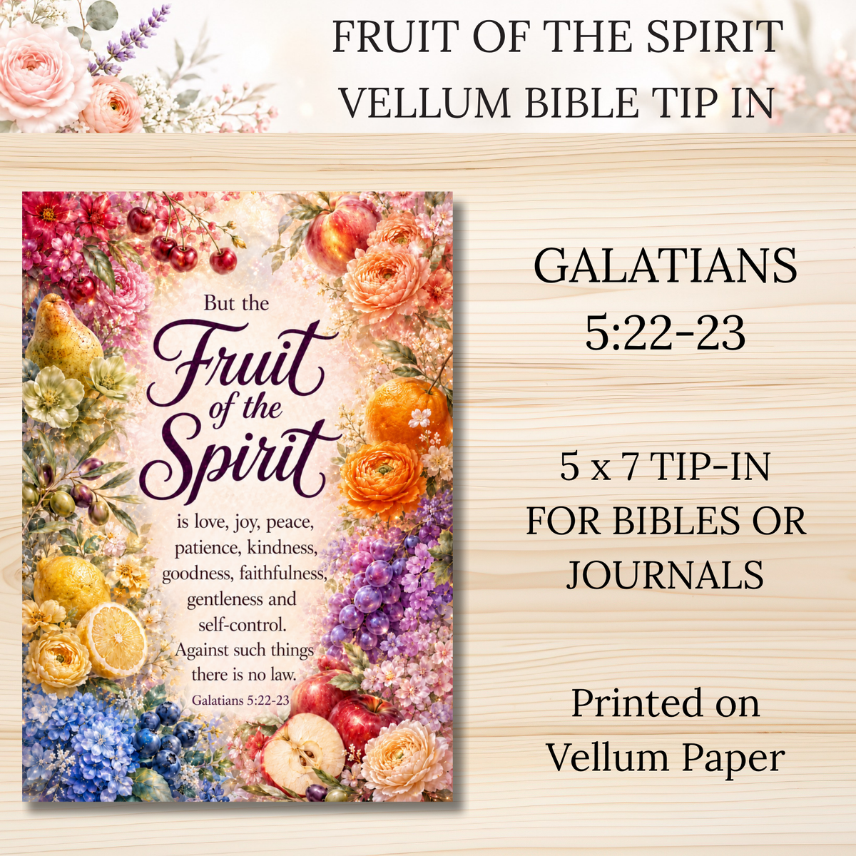 Fruit of the Spirit Scripture Writing & Devotional Bundle | Scriptures for Spiritual Fruits