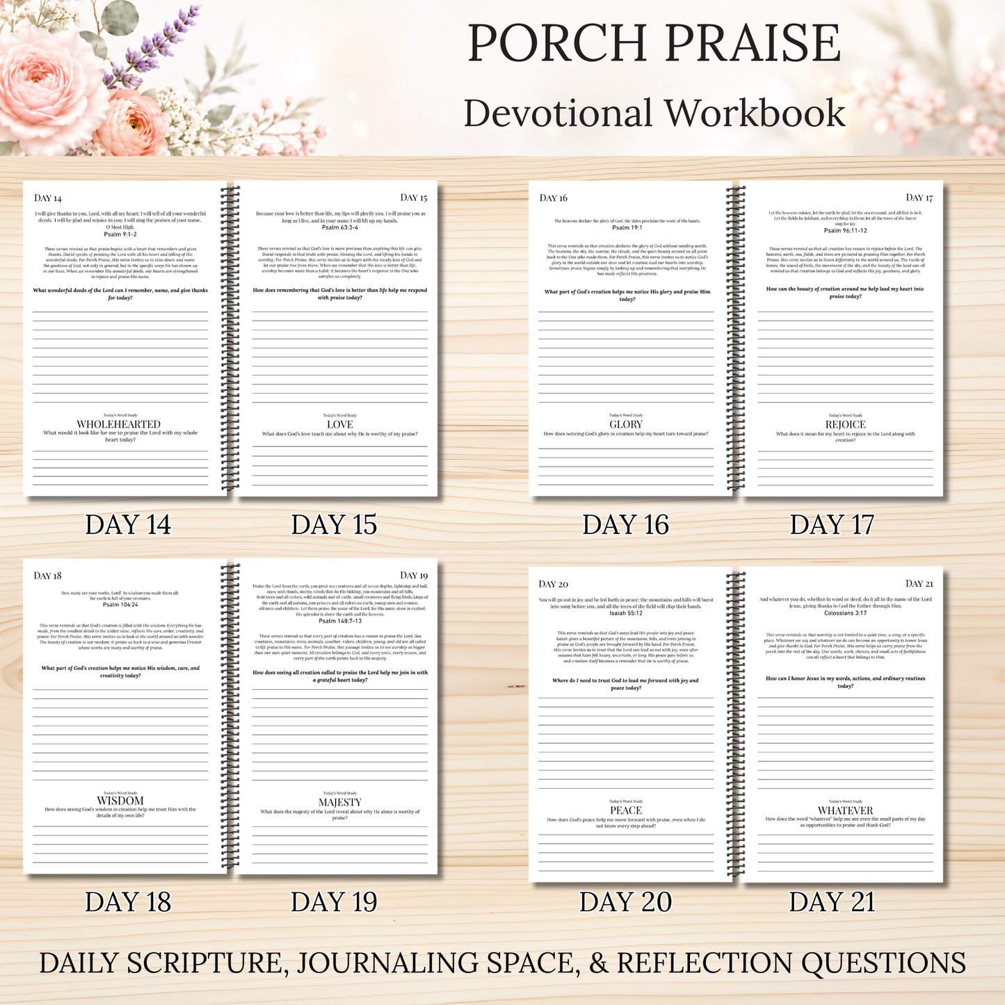 Porch Praise Scripture Writing & Devotional Bundle | Scriptures for Everyday Living