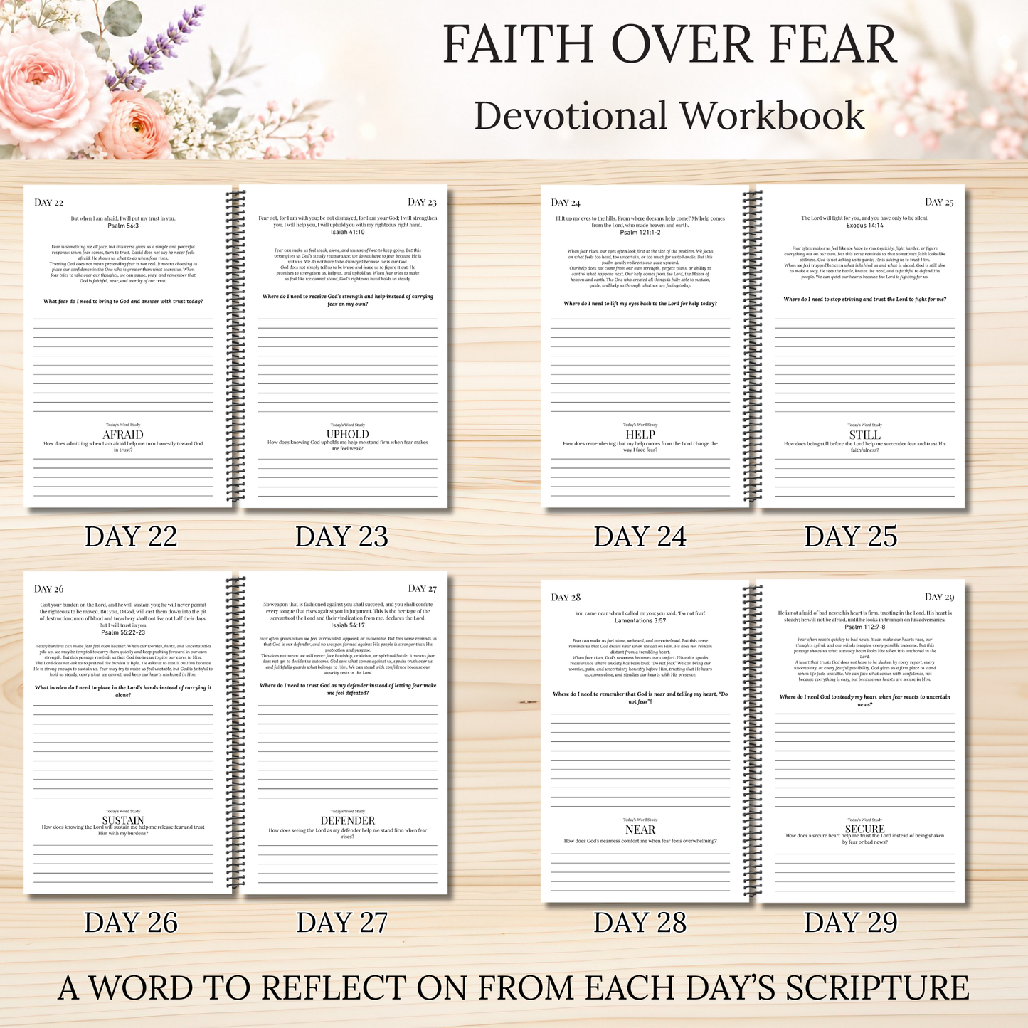Faith Over Fear Scripture Writing & Devotional Bundle | Scriptures for Anxiety