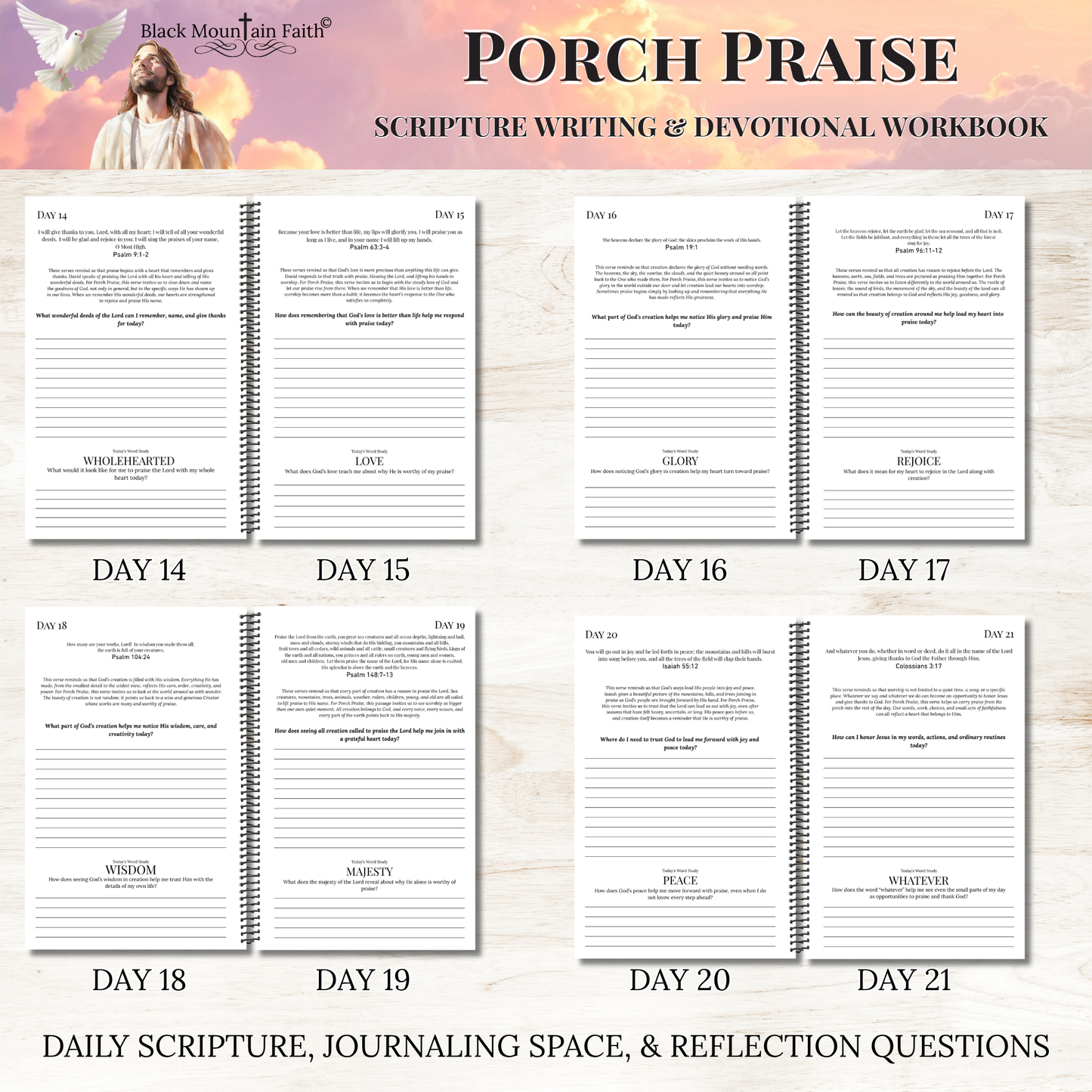Porch Praise Scripture Writing & Devotional Bundle | Scriptures for Everyday Living