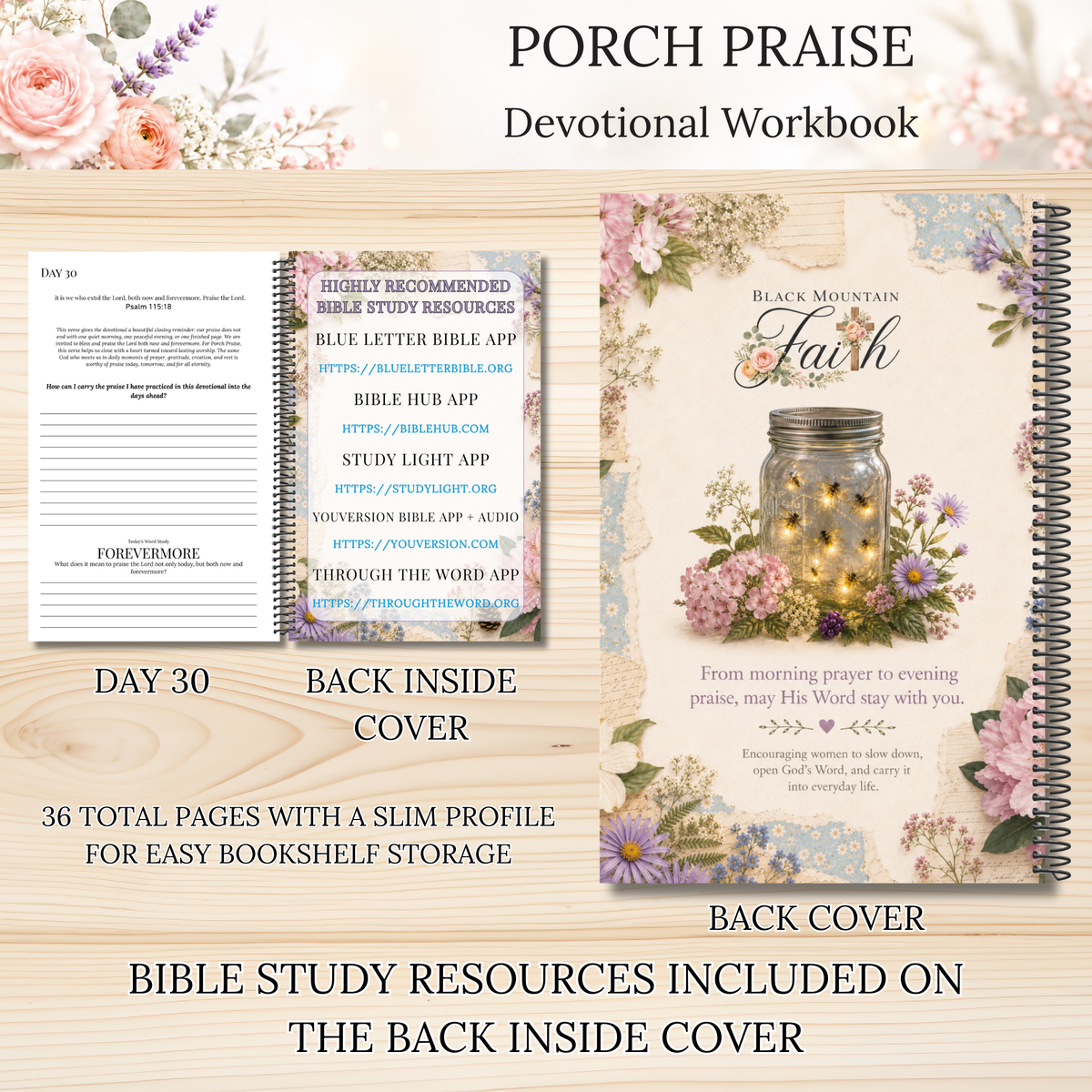 Porch Praise Scripture Writing & Devotional Bundle | Scriptures for Everyday Living