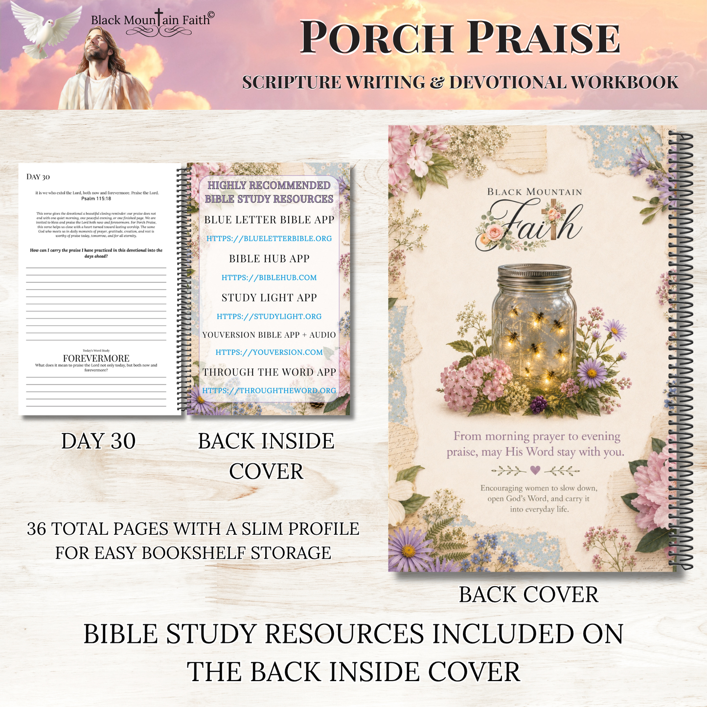 Porch Praise Scripture Writing & Devotional Bundle | Scriptures for Everyday Living