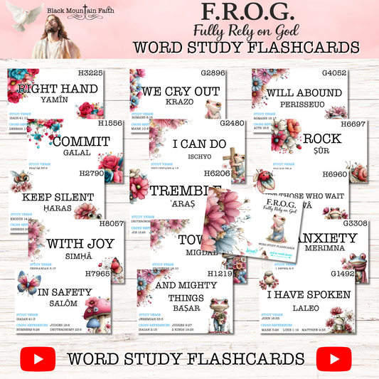 F.R.O.G. Fully Rely on God Word Study Flashcards