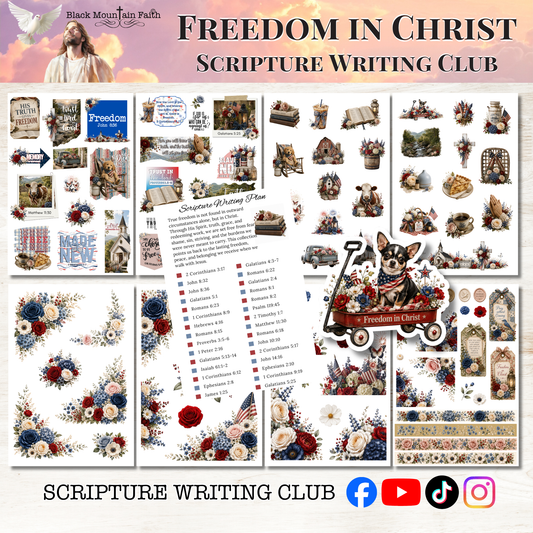Freedom in Christ Scripture Writing Club | Scriptures for Free Living