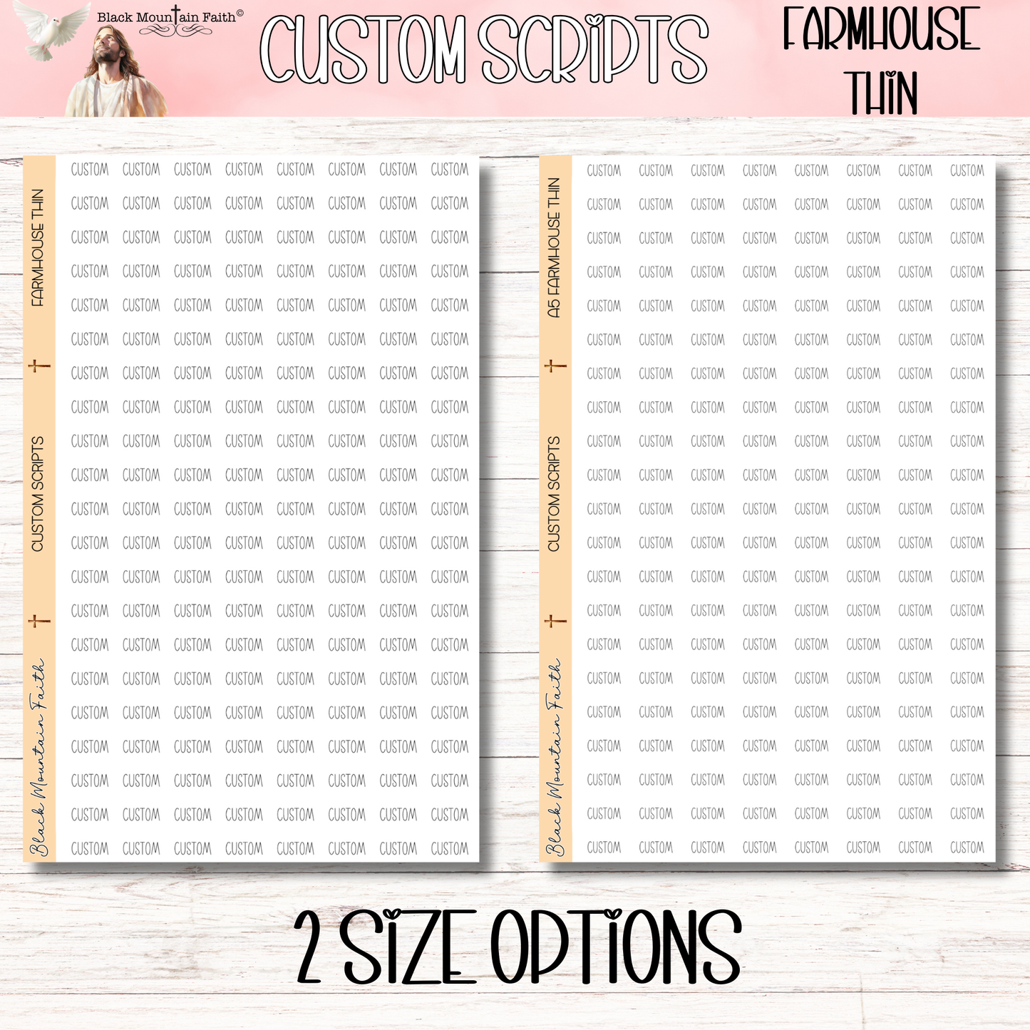 FARMHOUSE THIN FONT Custom Scripts