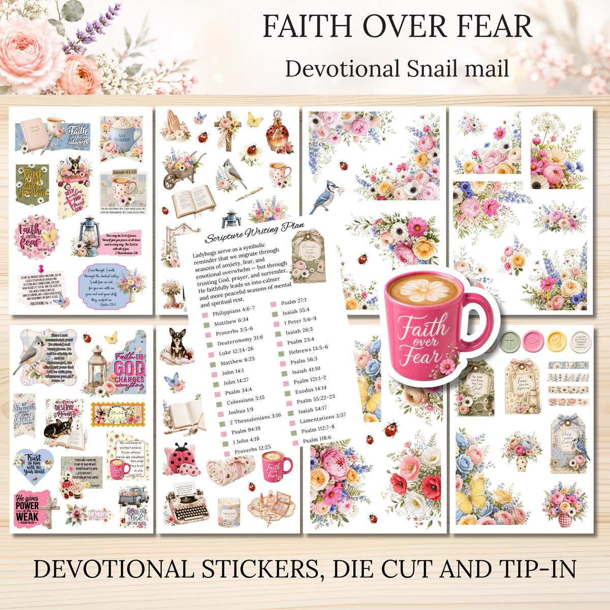 Faith Over Fear Scripture Writing Club | Scriptures for Anxiety
