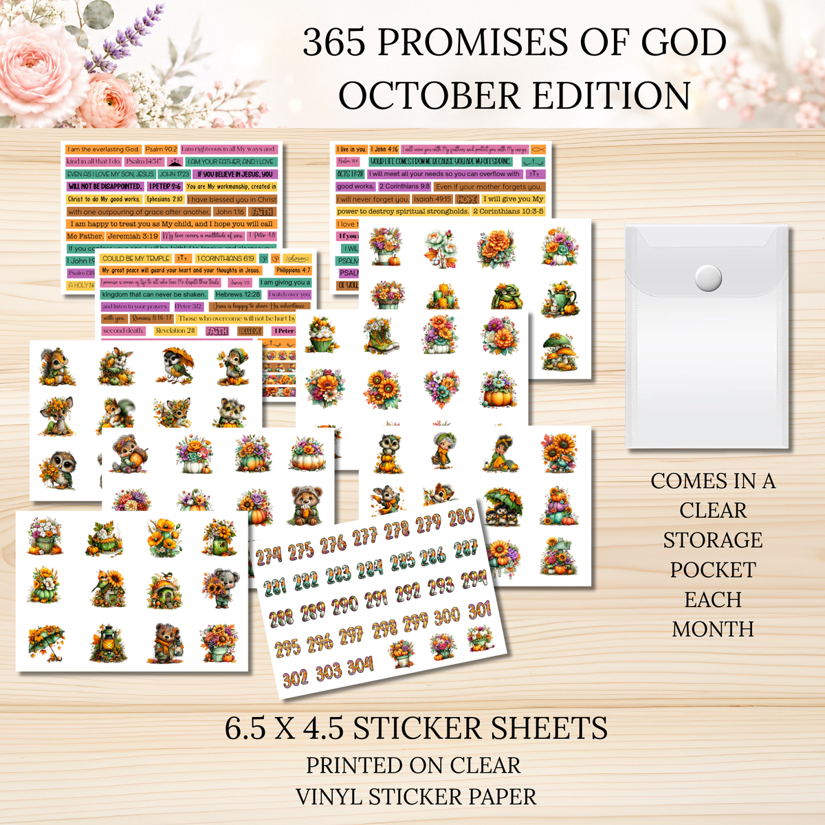 365 Promises of God Sticker Subscription Club MONTHLY EDITION