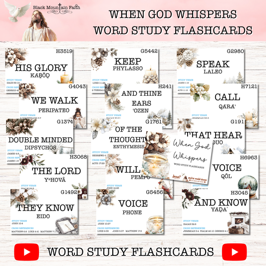 When God Whispers Word Study Flashcards