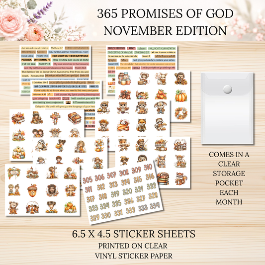 365 Promises of God Sticker Subscription Club MONTHLY EDITION