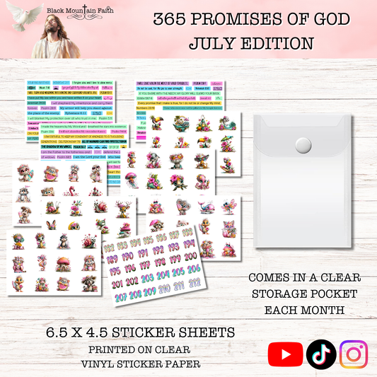 365 Promises of God Sticker Subscription Club MONTHLY EDITION