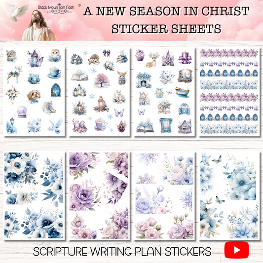 A New Season in Christ Scripture Writing Plan Stickers