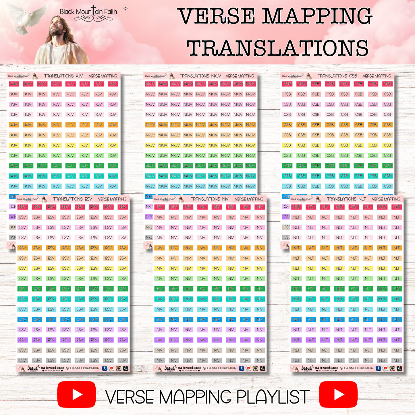 Verse Mapping Translation Stickers
