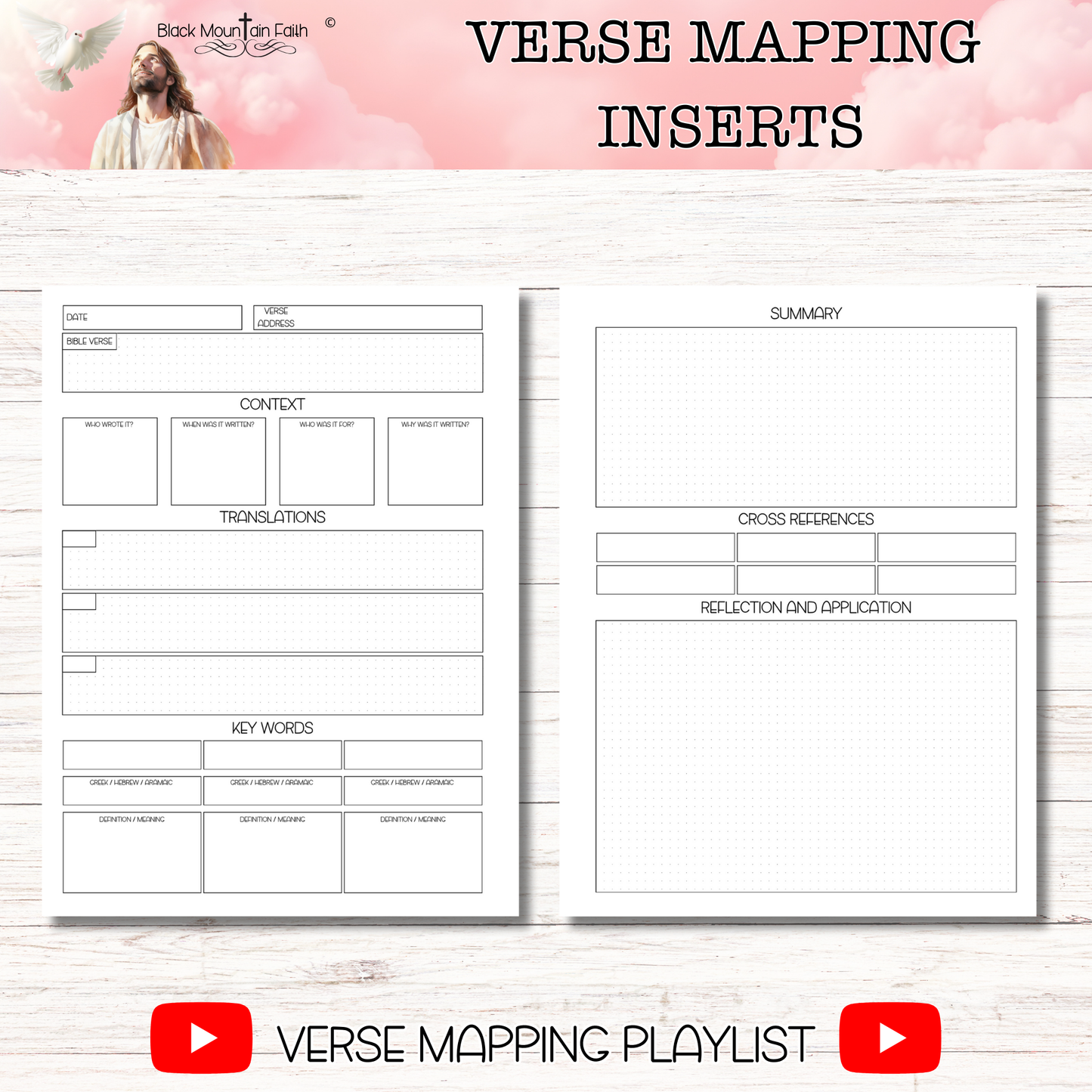 VERSE MAPPING Inserts