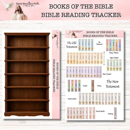 Books of the Bible Reading Tracker || PHYSICAL Sticker Sheets || Glossy Sticker Paper