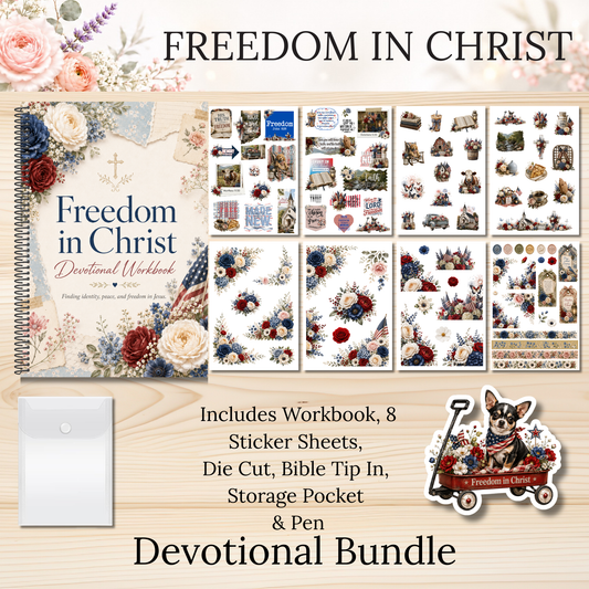 Freedom in Christ Scripture Writing & Devotional Bundle | Scriptures for Free Living