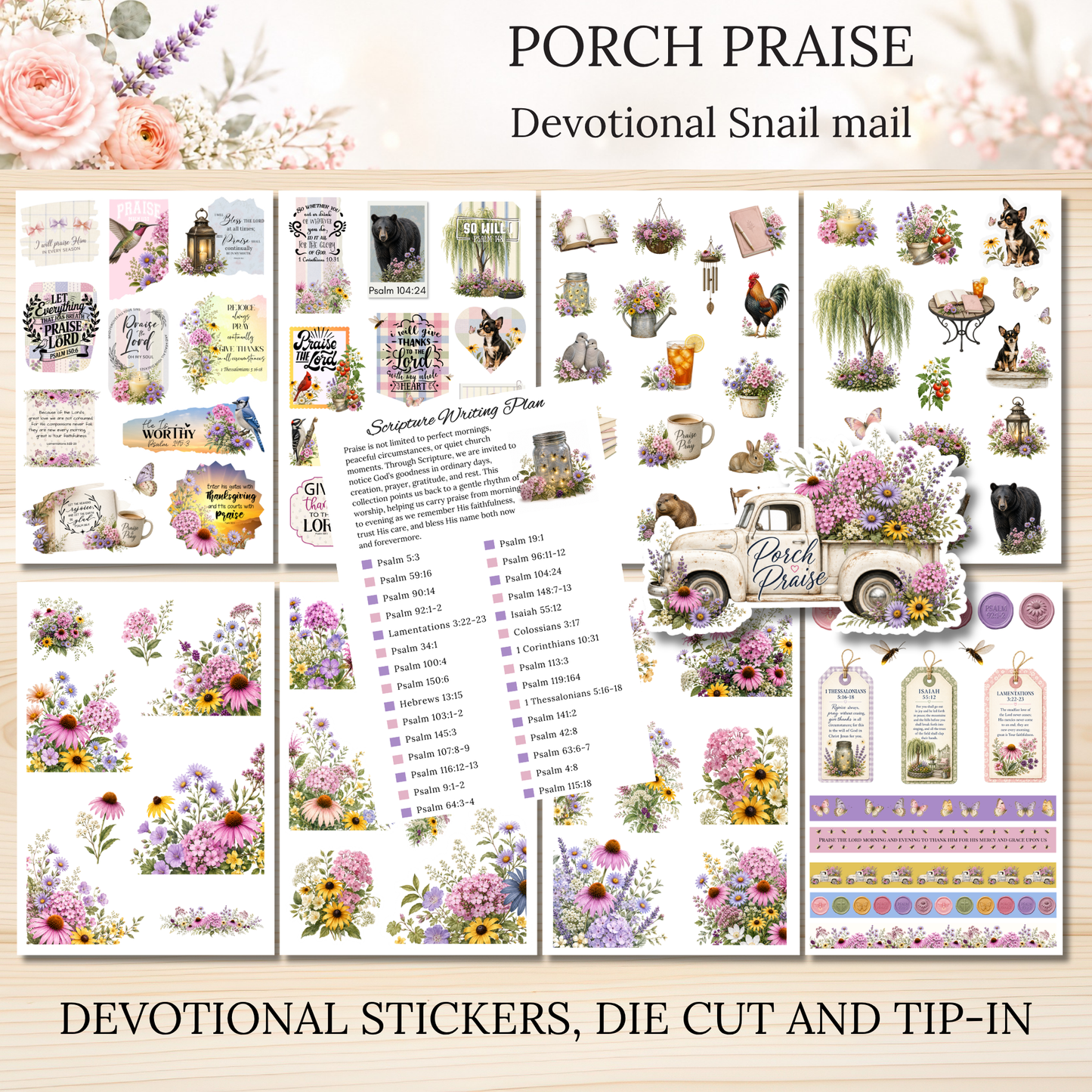 Porch Praise Scripture Writing Club | Scriptures for Everyday Worship