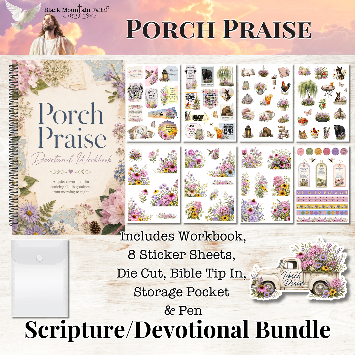 Porch Praise Scripture Writing & Devotional Bundle | Scriptures for Everyday Living
