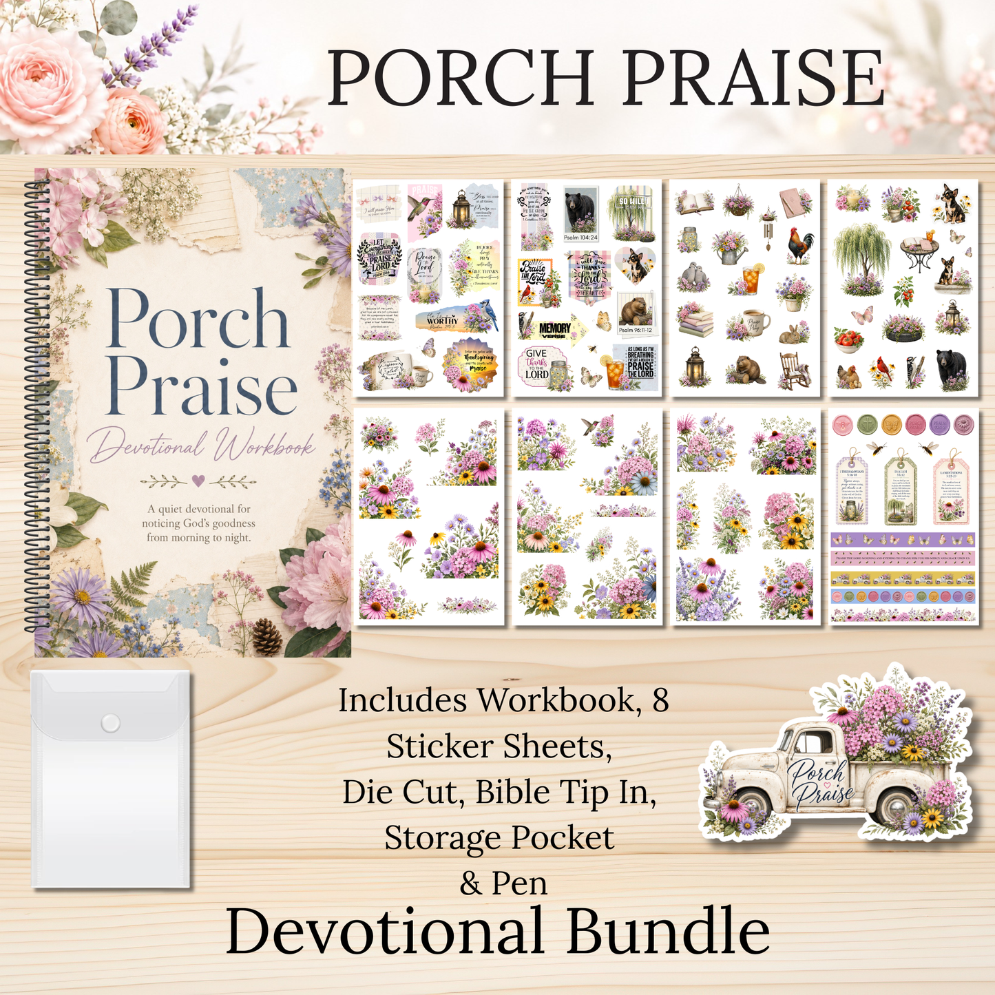 Porch Praise Scripture Writing & Devotional Bundle | Scriptures for Everyday Living