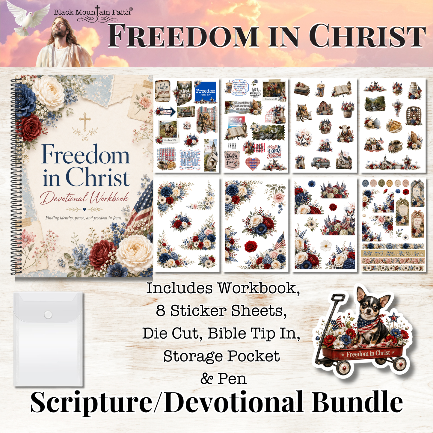 Freedom in Christ Scripture Writing & Devotional Bundle | Scriptures for Free Living