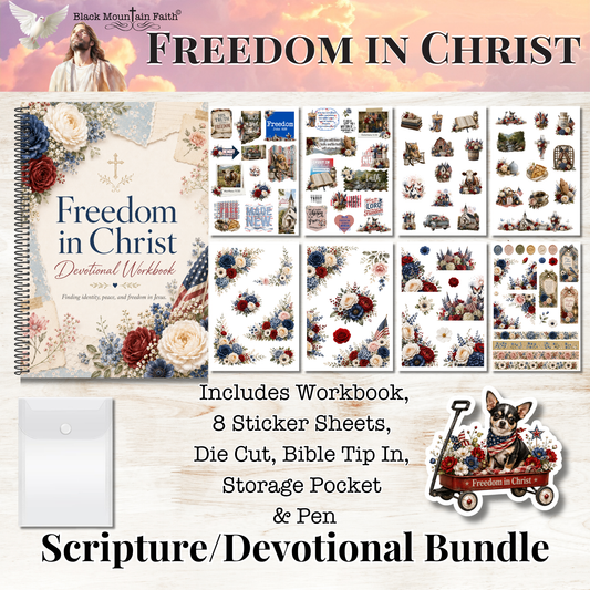 Freedom in Christ Scripture Writing & Devotional Bundle | Scriptures for Free Living