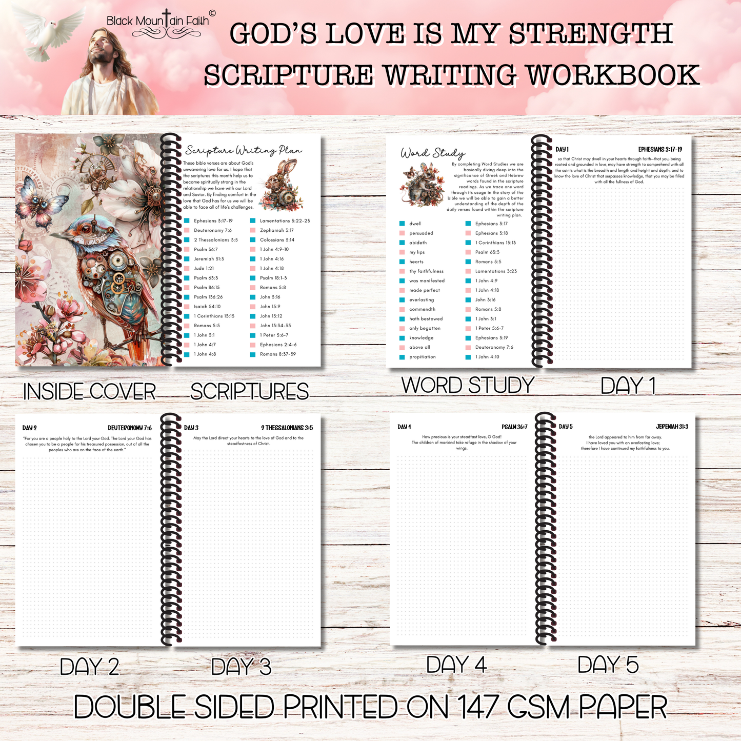 God's Love is My Strength Scripture Writing Workbook