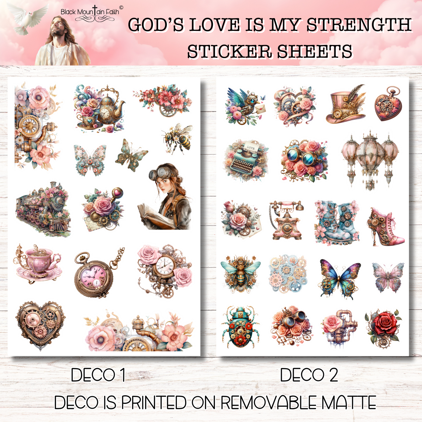 God's Love is My Strength Scripture Writing Plan Stickers