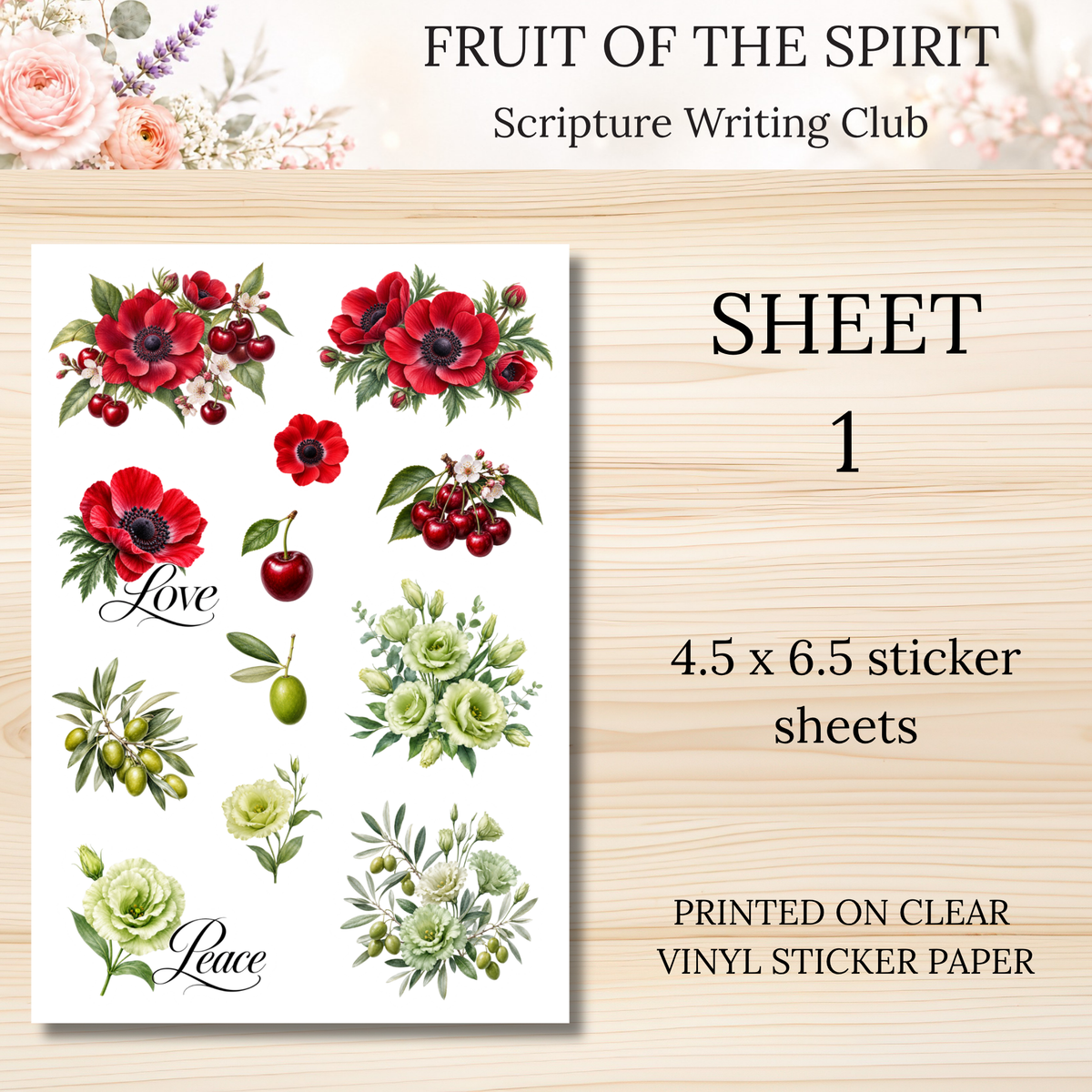 Fruit of the Spirit Scripture Writing & Devotional Bundle | Scriptures for Spiritual Fruits