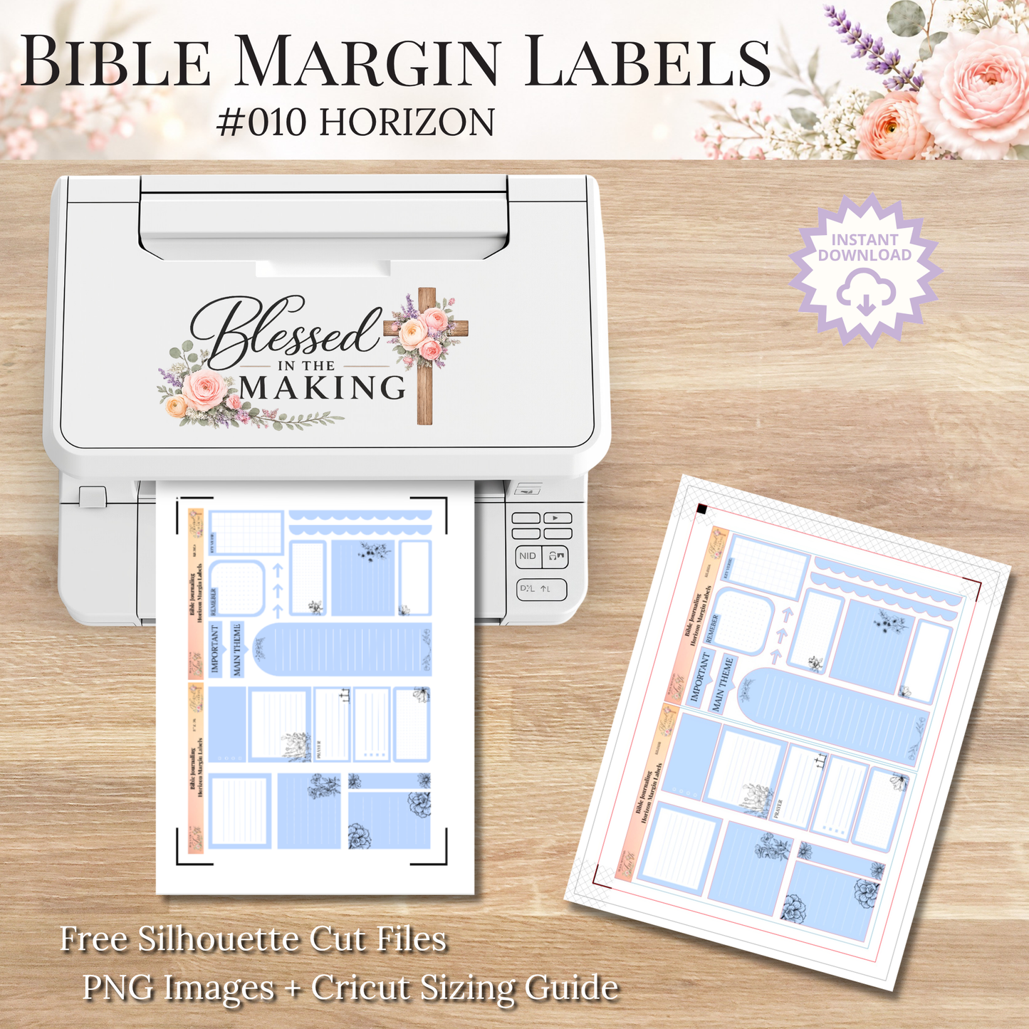 Bible Margin Labels 010 Horizon Print & Cut Bible Stickers