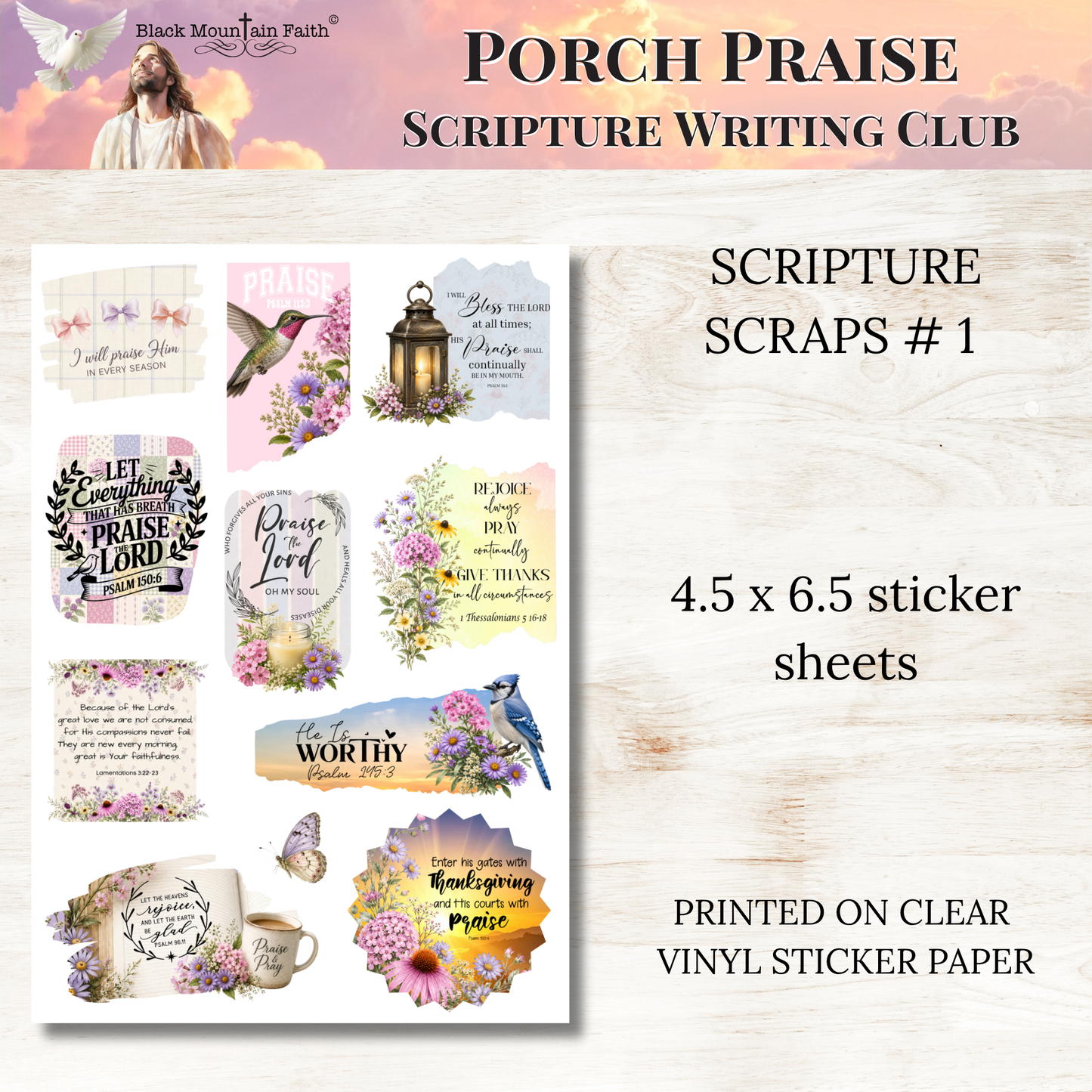Porch Praise Scripture Writing & Devotional Bundle | Scriptures for Everyday Worship