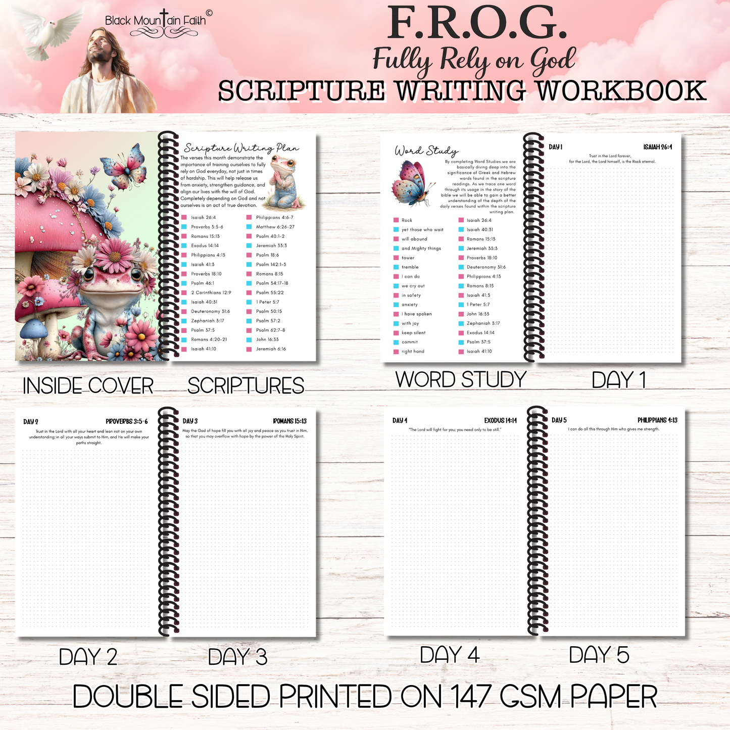 F.R.O.G. Fully Rely on God Deluxe Collection PAST Scripture Writing Collections