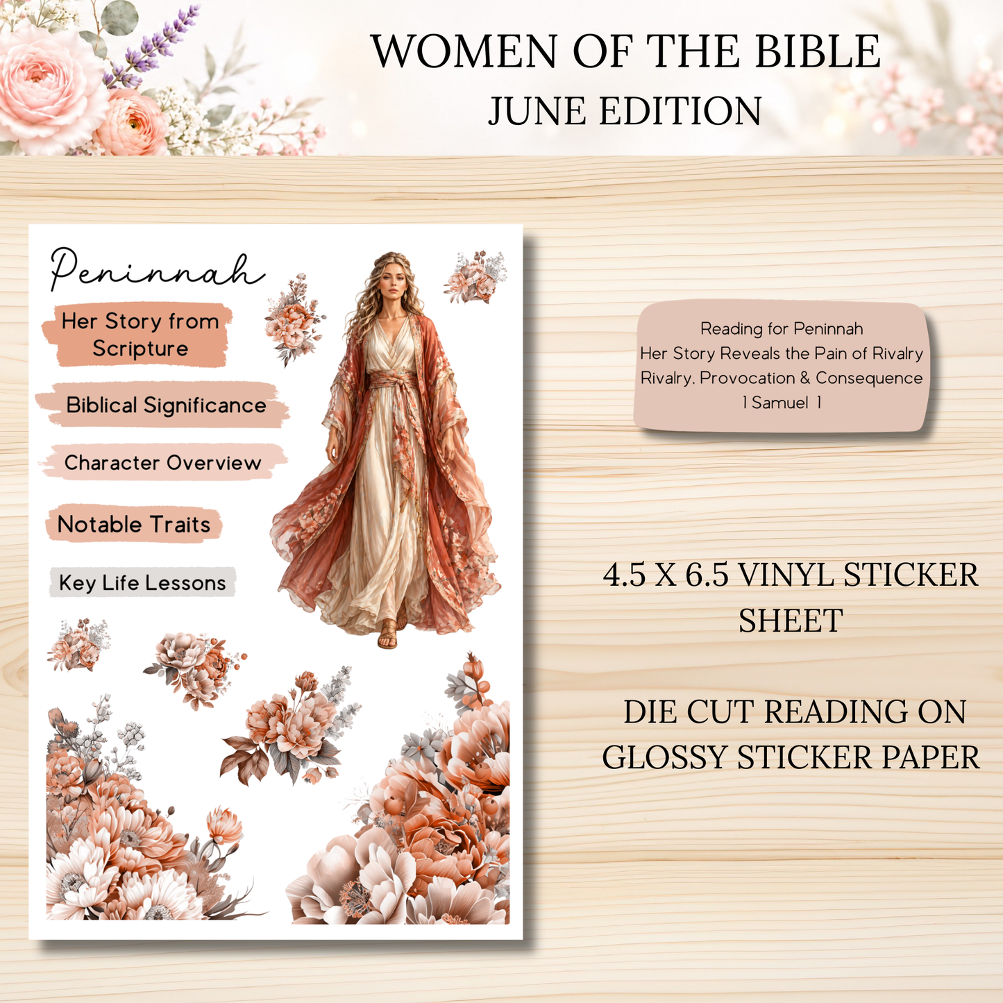 Women of the Bible Snail Mail Stickers JUNE PAST EDITION Listing