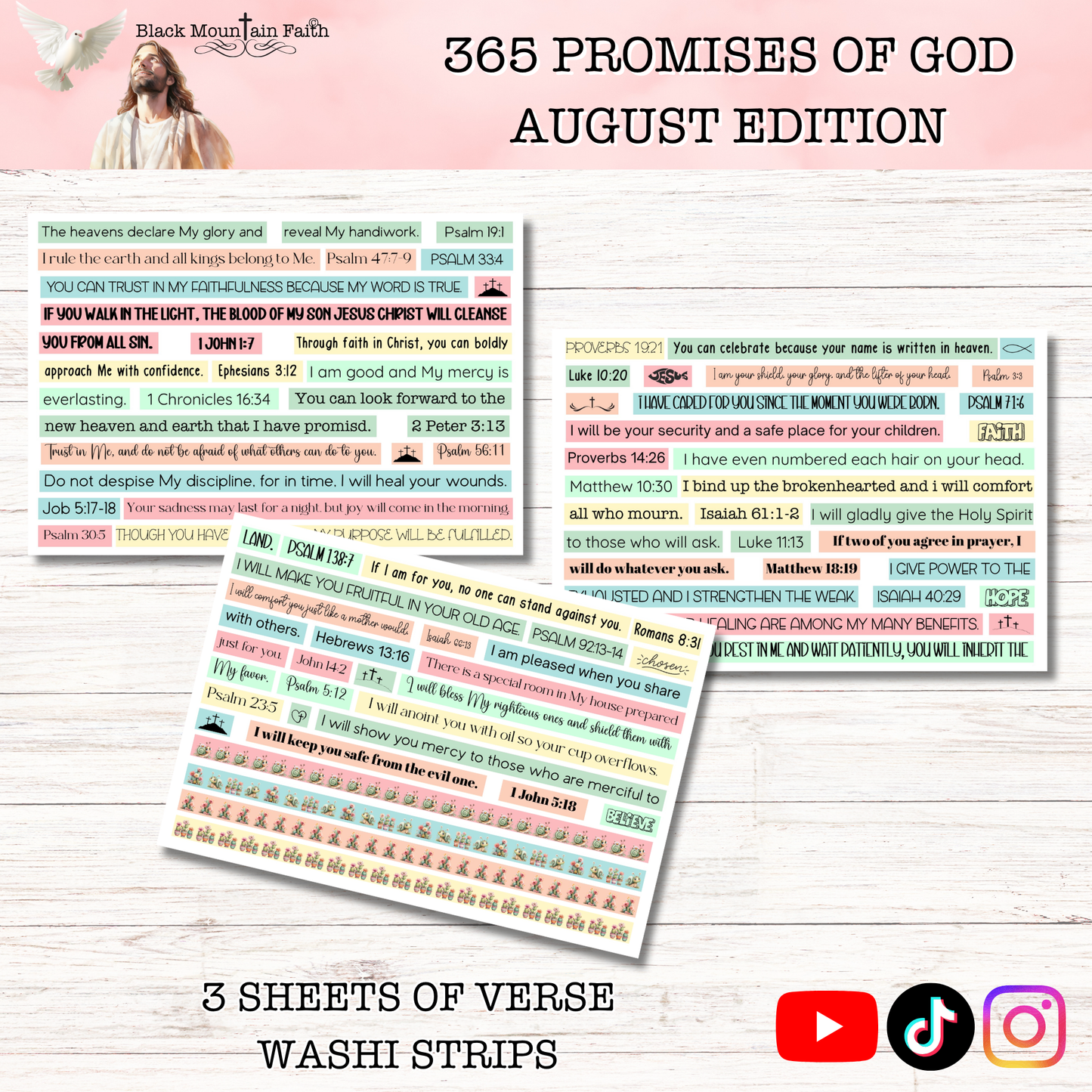 365 Promises of God Sticker Subscription Club MONTHLY EDITION
