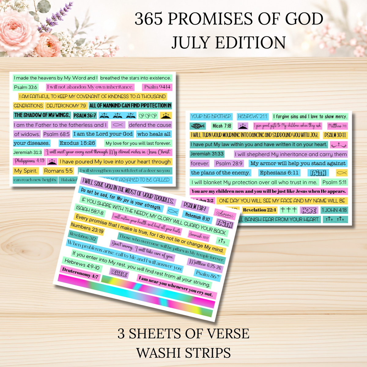365 Promises of God JULY STAND ALONE KIT