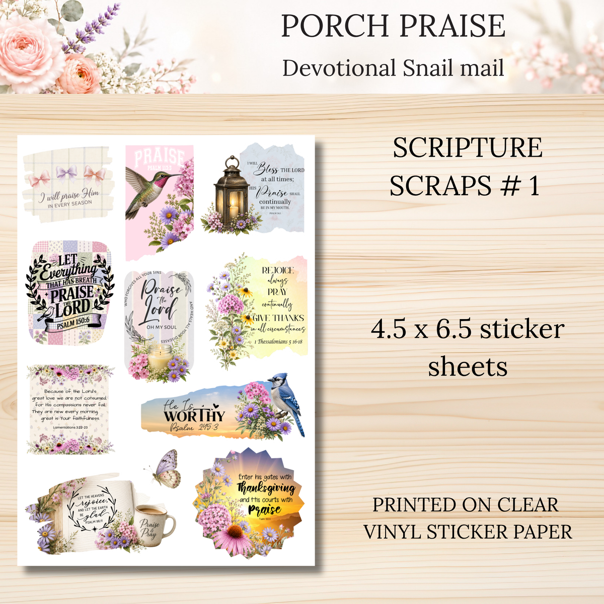 Porch Praise Scripture Writing Club | Scriptures for Everyday Worship