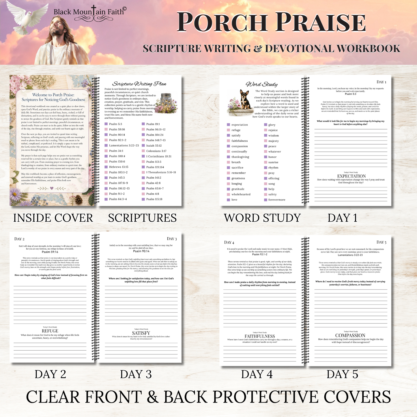 Porch Praise Scripture Writing & Devotional Workbook | Scriptures for Everyday Worship