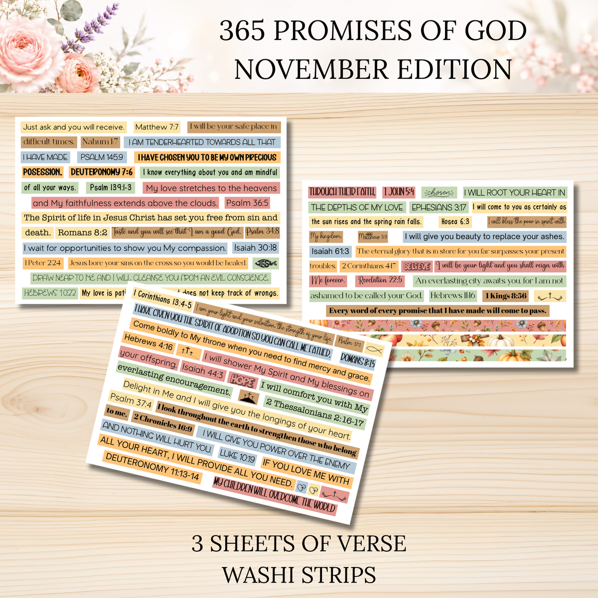 365 Promises of God Sticker Subscription Club MONTHLY EDITION